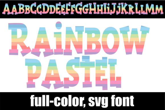 A Rainbow Stripe of Pastels: Adding Whimsy to Your Typography