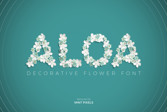 Aloa: The Botanical Display Typeface for Elegant Branding