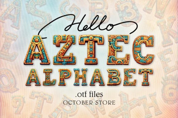 Ancient Echoes in Modern Design: The Aztec Alphabet Font