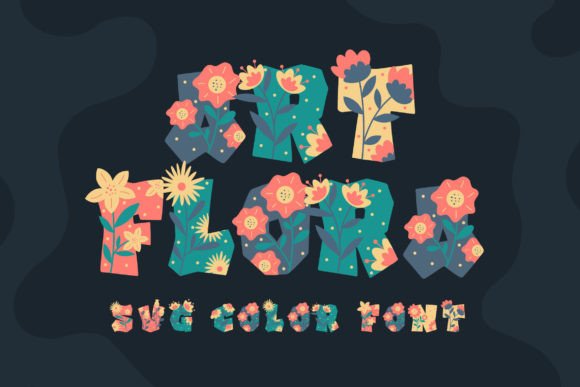 Art Flora: A Color Font That Brings Playful Energy to Every Project