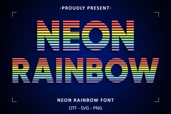 Capturing the City Glow: The Neon Rainbow Typeface
