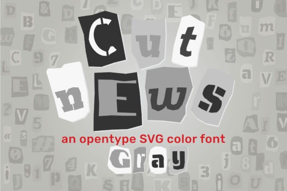Cut News Gray: A Modern Display Font with a Vintage Soul