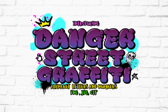 Danger Street Graffiti: Capturing Urban Energy in Your Typography