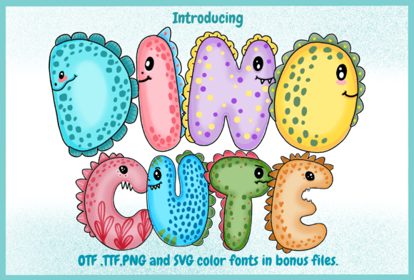 Dino Cute: A Font That Brings Playful Energy to Your Projects