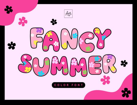 Fancy Summer: A Color Font Blooming with Joyful Creativity