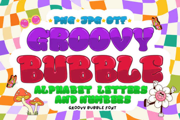 Groovy Bubble: A Retro Color Font for Funky, Vibrant Designs