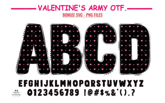 Love Valentine's Polka Dot Heart: A Typeface for Affectionate Design