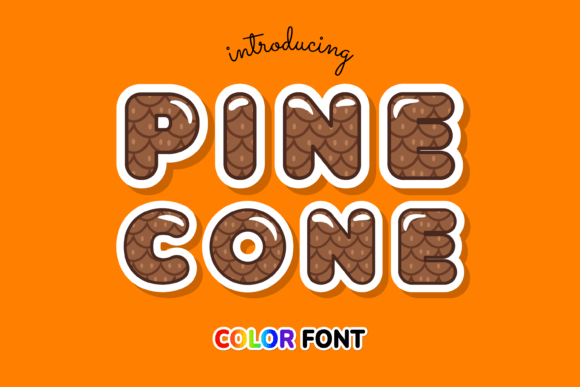 Pinecone: The Color Font That Brings Winter Magic to Your Designs