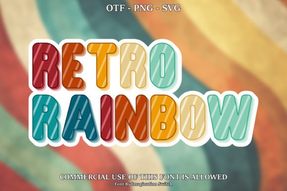 Retro Rainbow: Adding Vibrant Character to Your Creative Work