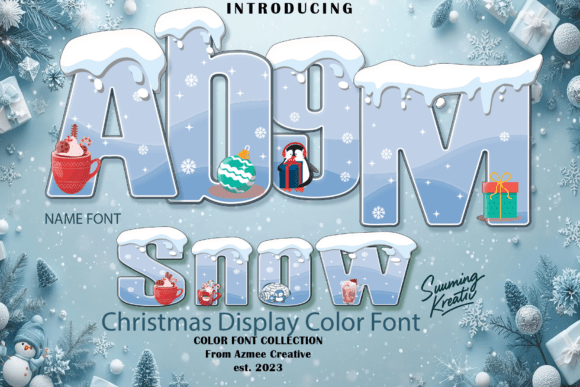 Snow: The Festive Display Font for Holiday Magic