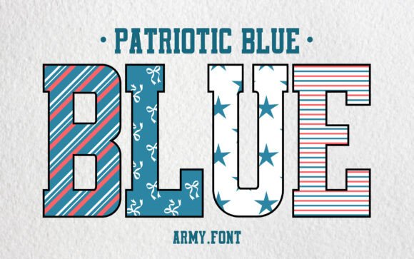 Sugar Patriotic Blue: A Bold Typeface for Modern Branding
