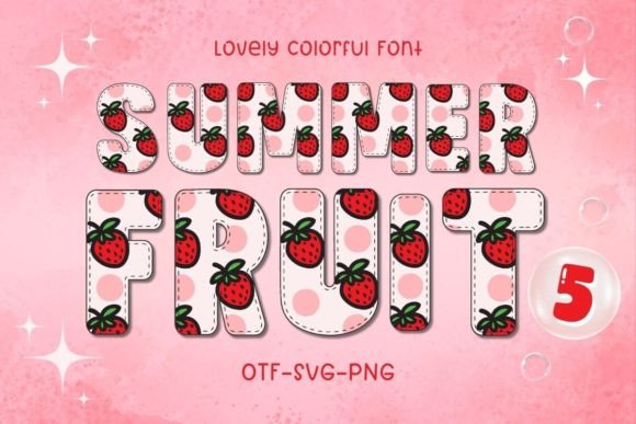 Summer Fruit5: A Playful Font for Vibrant Designs