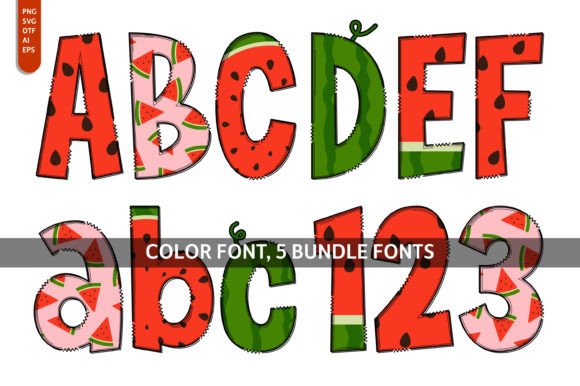 Super Watermelon Bundle: A Juicy Typeface for Creative Projects