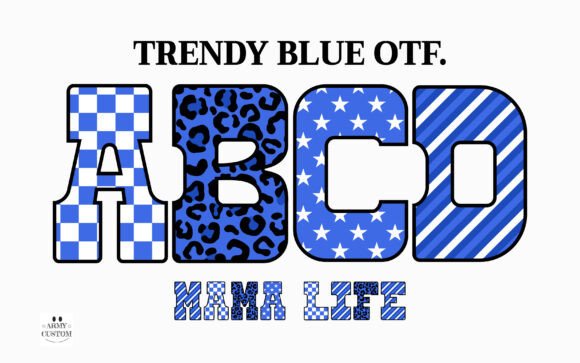 Trendy Blue: A Font That Does the Talking for You